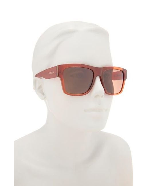Dragon Pink 56Mm Square Sunglasses