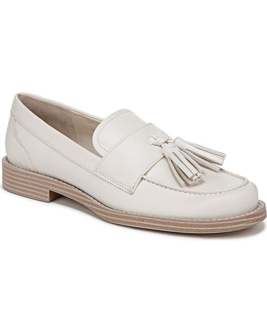 Franco Sarto White Lucia Tassel Loafer