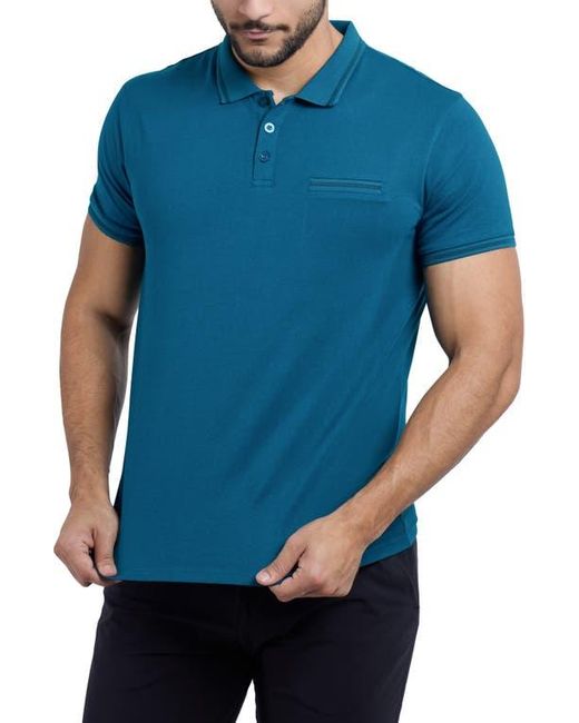 Xray Jeans Blue Jacquard Polo for men