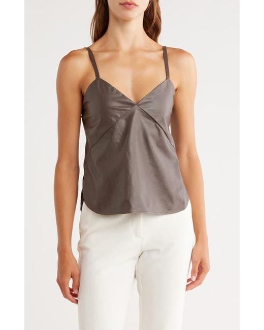 Twp Brown Campbell Leather Camisole