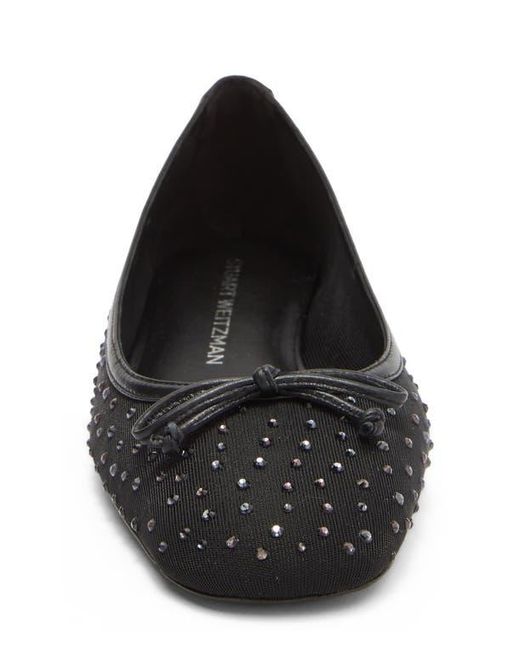 Stuart Weitzman Black Arabella Ballet Flat
