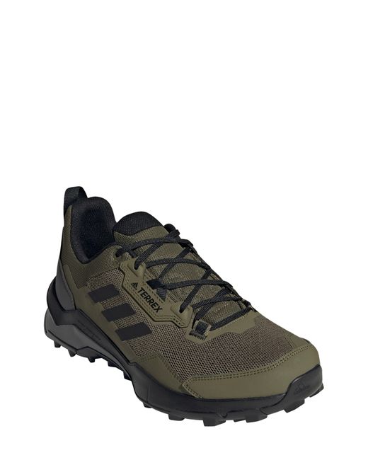 Adidas Terrex Ax4 Primegreen Hiking Shoe In Focus Olive/core Black At Nordstrom Rack for men