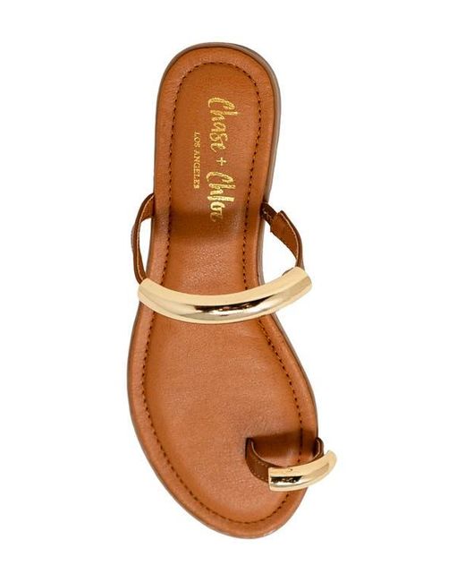 In Touch Footwear Brown Jexley Slide Sandal
