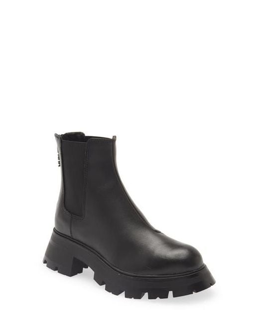 DKNY Black Sasha Lug Chelsea Boot