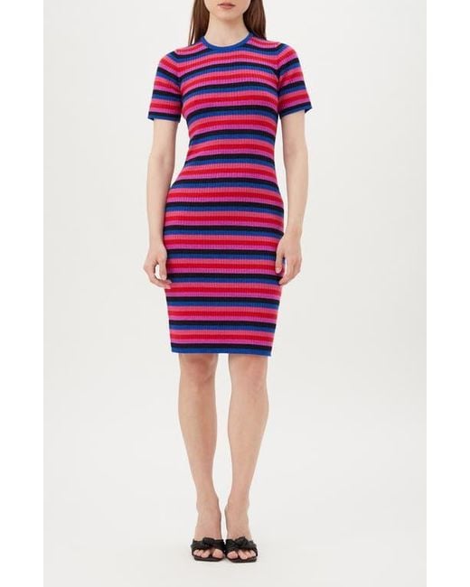 red short sleeve sweater dress Red Off-Shoulder Sweater Dress: Cozy Knit Bodycon Mini Dress