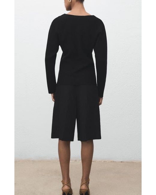Mango Black Dali Knit Jacket