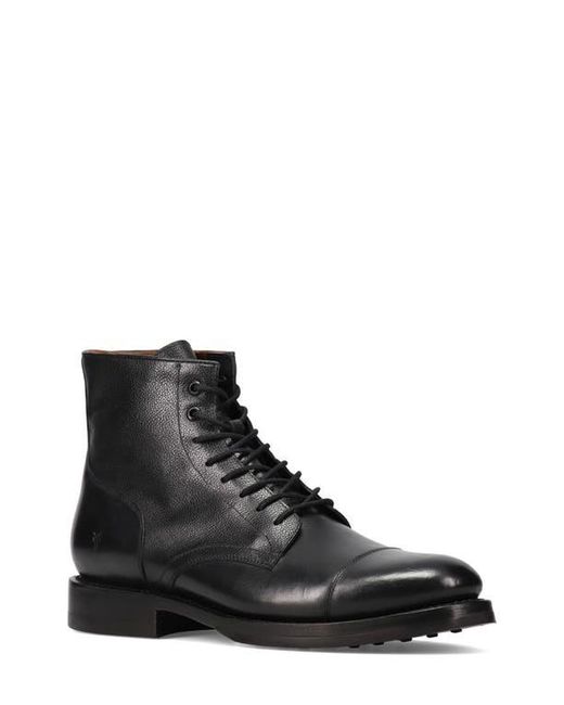 Frye Black Dylan Cap Toe Boot for men