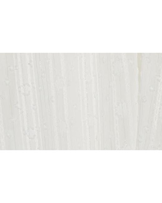 Nicole Miller White Round Neck Raglan Sleeve Top