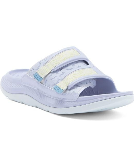 Hoka One One Blue Gender Inclusive Ora Luxe Slide Sandal