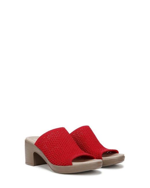 Bzees Red Ella Block Heel Sandal