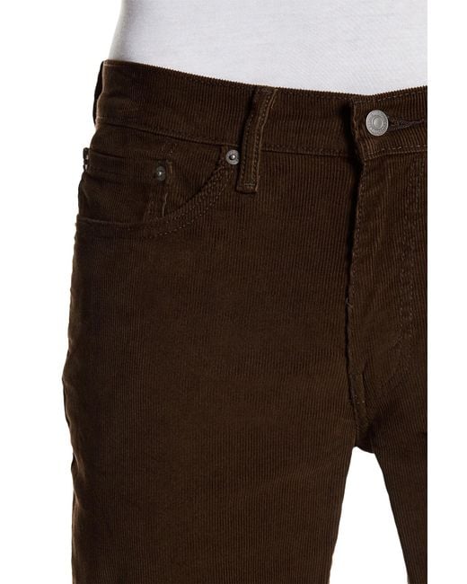 Levi s 514 Straight Leg Compost Corduroy Pants in Brown for Men Lyst