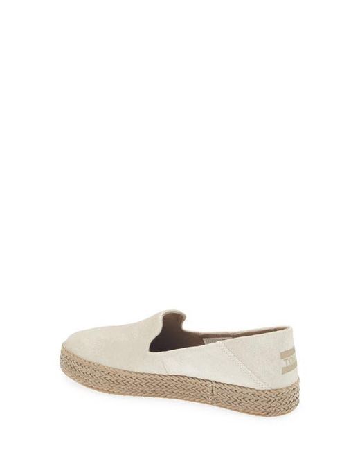 TOMS White Carolina Platform Espadrille Sneaker