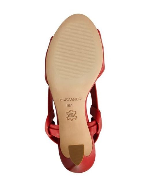 Bernardo Red Novah Slingback Sandal