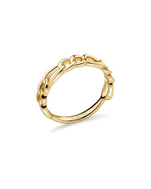 DEVATA Metallic Figaro Link Ring