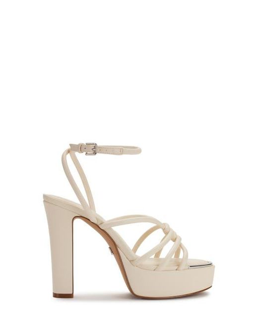 DKNY Natural Ankle Strap Platform Sandal