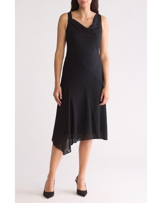 DKNY Asymmetric A Line Dress in Black Lyst