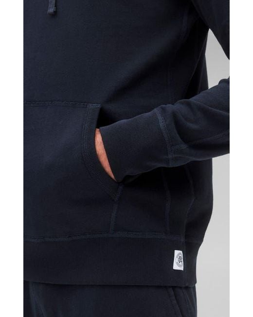 Reigning Champ Blue Lightweight Terry Pullover Hoodie for men