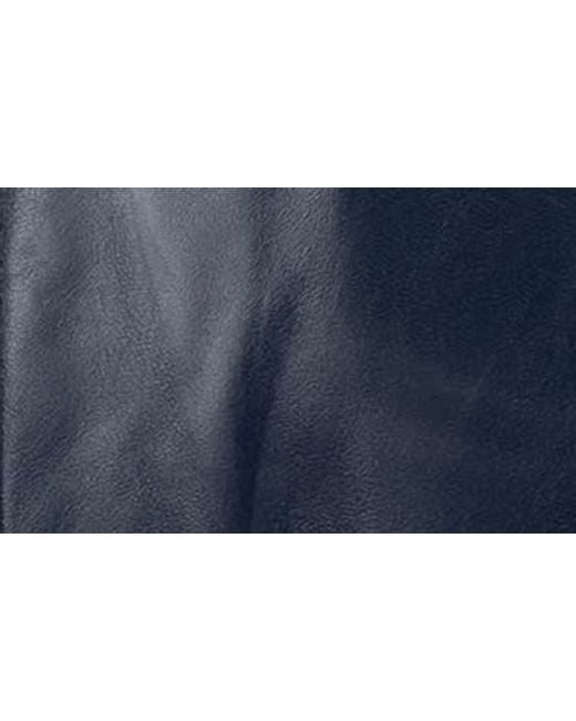 VELLAPAIS Blue Soft Leather Jacket for men
