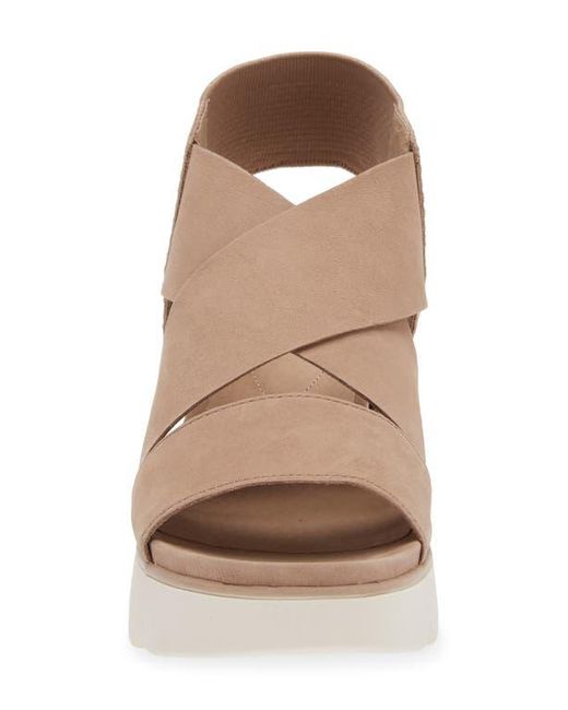 Eileen Fisher Brown Chant Platform Sandal