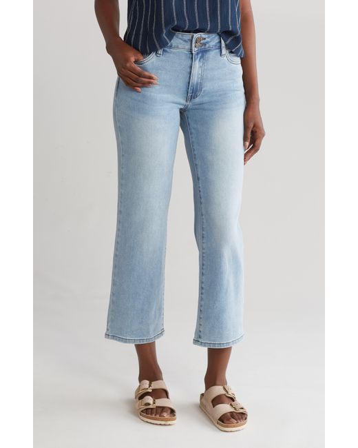 Kut From The Kloth Blue Lucy Double Button Wide Leg Jeans