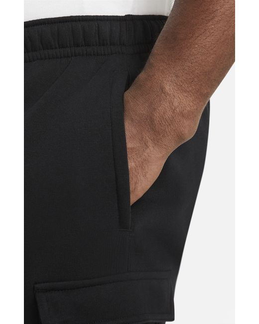 Nike Black Nsw Club Cargo Shorts for men