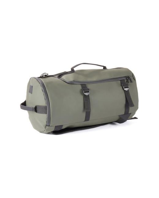 Bey-berk Gray Large Water Resistant Camping Duffel