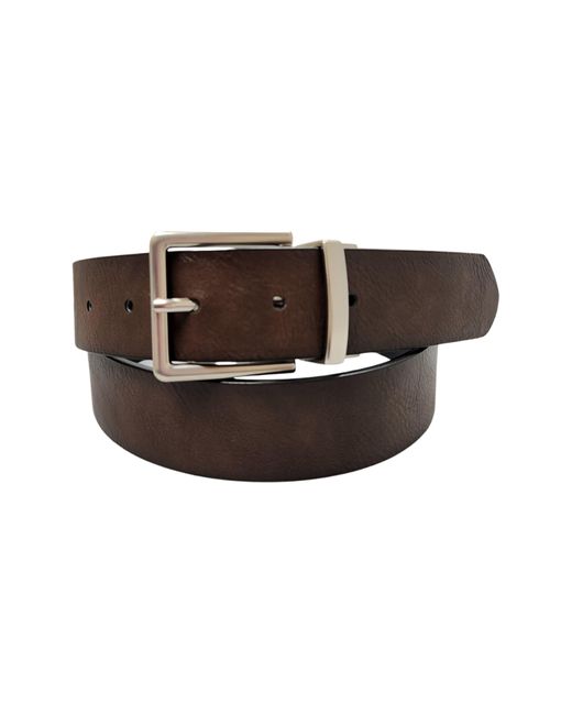 Bosca Black Reversible Smooth Leather Belt for men