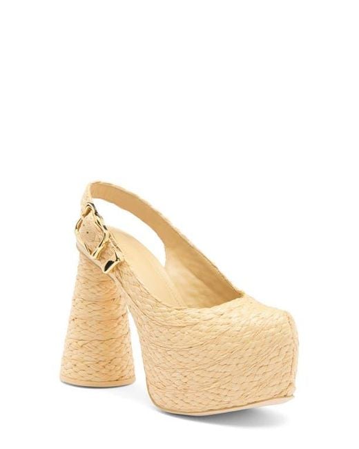 Cult Gaia Natural Harmony Slingback Platform Pump