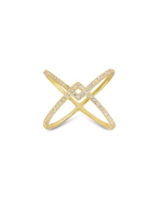 Queen Jewels Zigzag Cubic Zirconia Ring in Metallic | Lyst
