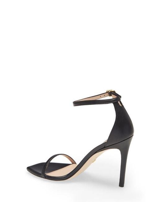 Stuart Weitzman Metallic Nudistcurve Ankle Strap Sandal