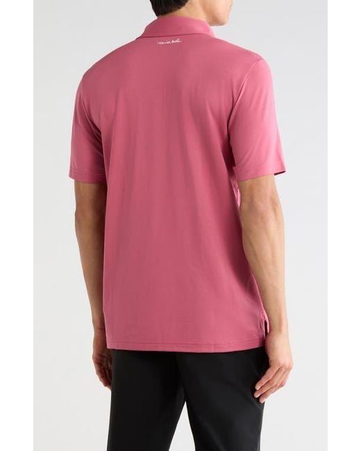 Travis Mathew Pink Featherweight Performance Polo for men