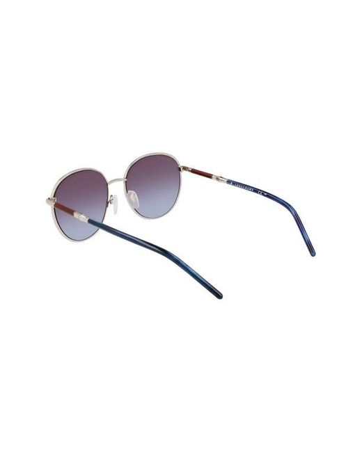 Longchamp Purple 53Mm Gradient Round Sunglasses