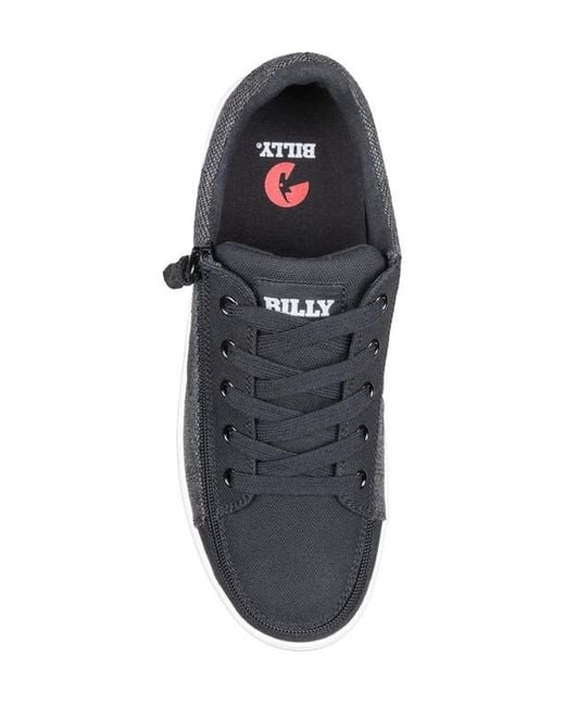 BILLY Footwear Black Canvas Low Sneaker for men