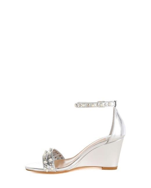 Rag & Co White Jumera Wedge Sandal