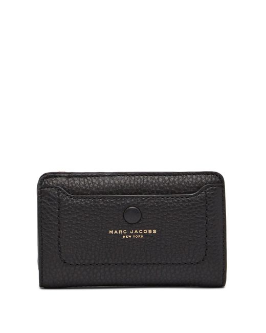 Marc Jacobs Black Empire City Compact Leather Wallet