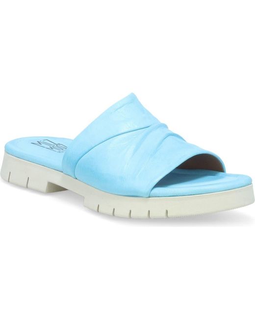 Miz Mooz Blue Claribel Slide Sandal