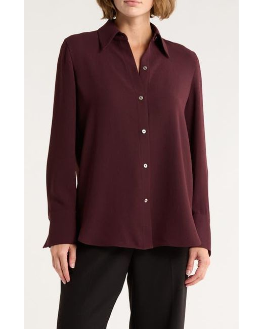 Vince Red Easy Button-Down Shirt