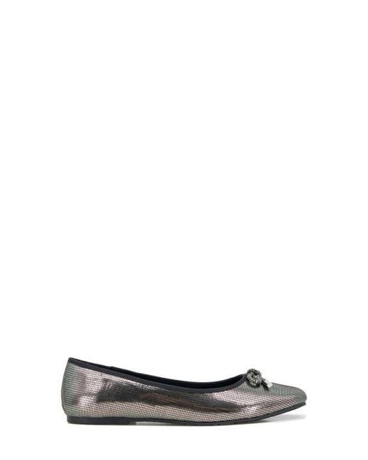 Kenneth Cole Black Elstree Bow Flat