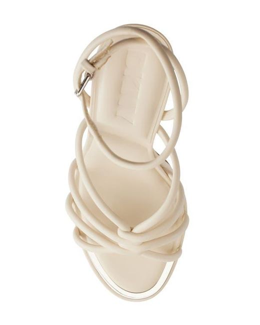DKNY Natural Ankle Strap Platform Sandal