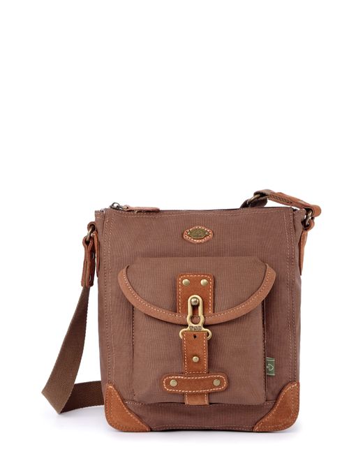 The Same Direction Brown Dolphin Studded Crossbody Bag