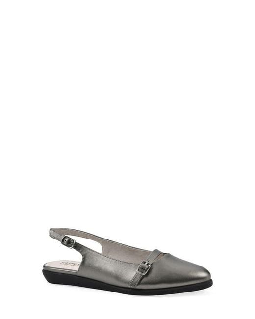 White Mountain White Milona Slingback Flat
