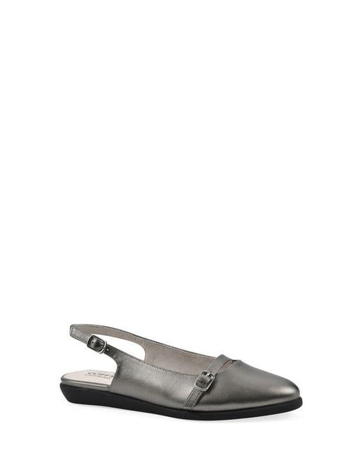 White Mountain White Milona Slingback Flat