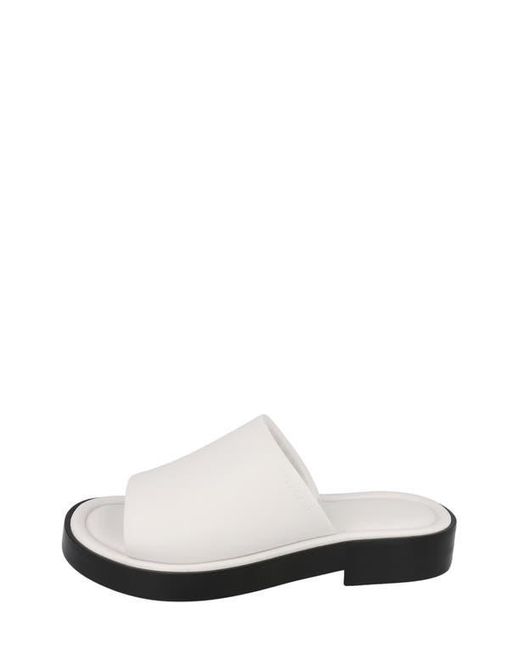 Ferragamo White Slide Sandal for men
