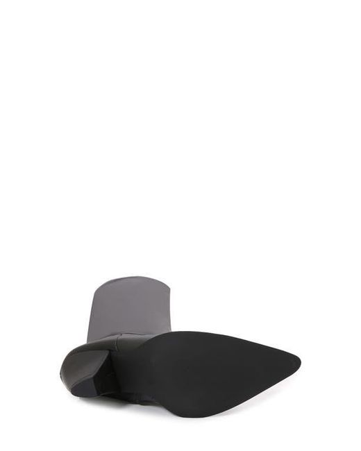 BERNESS Black Cone Heel Knee High Boot