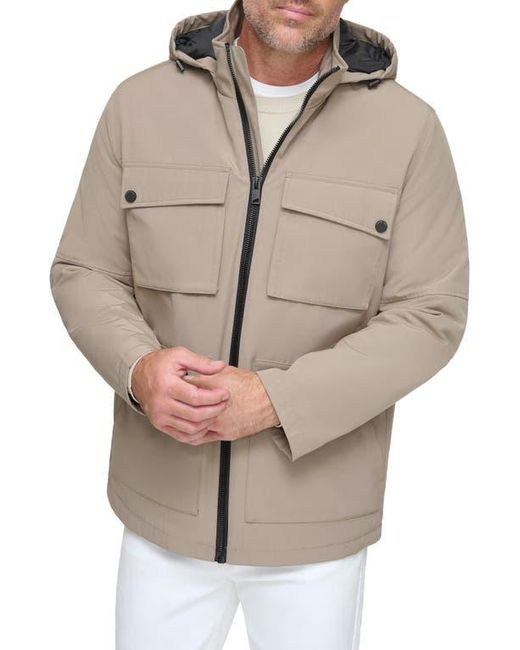 Andrew marc hooded jacket hotsell