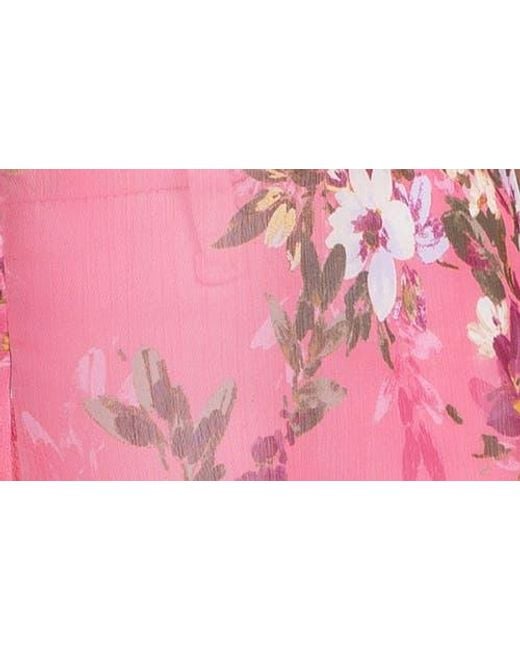 Kut From The Kloth Red Jasmine Chiffon Button-Up Shirt