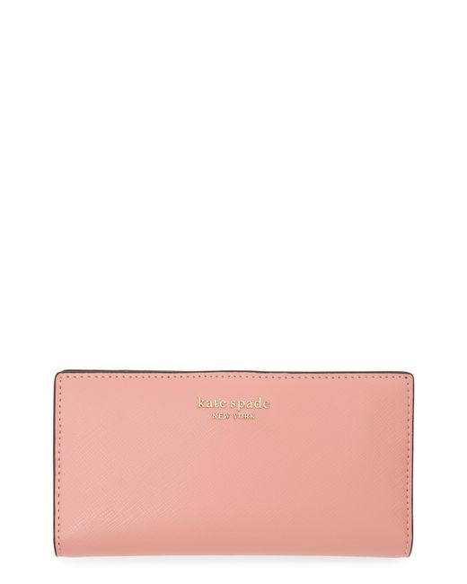 Kate Spade Pink Spencer Slim Bifold Wallet