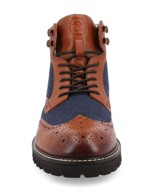Clearance | Carlos Santos Brown Wingtip Lug Sole Shoe main image 1