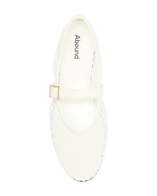 Abound White Amari Mesh Ballet Flat