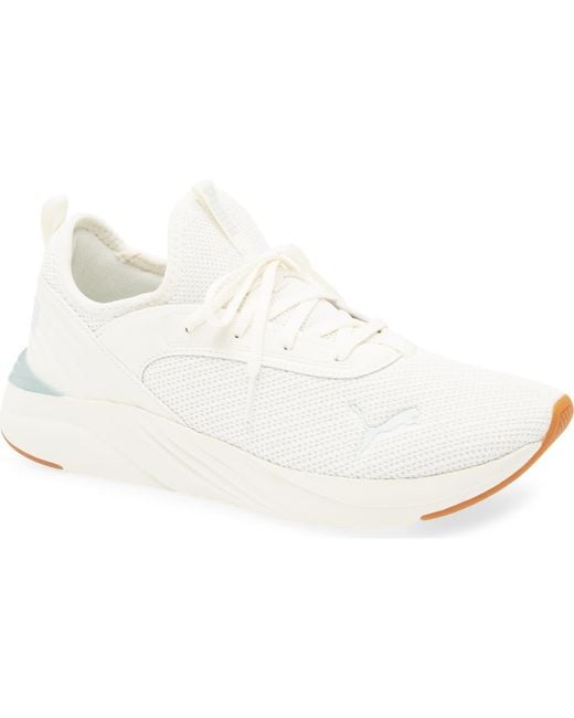 PUMA White Softride Ruby Luxe Sneaker